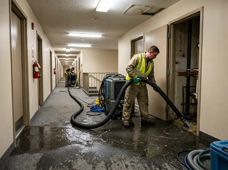 multi-unit-apartment-hallway-f-005 — frequently asked questions, Emergency Burst Pipe Water Extraction & Removal in North We…